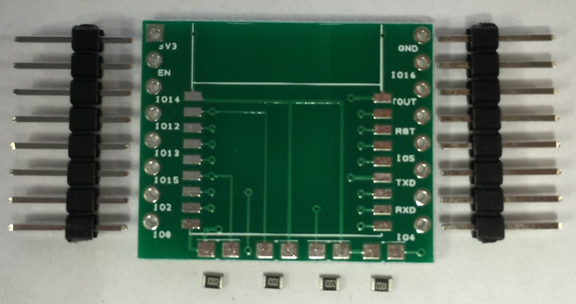 【新バージョン】ESP-WROOM-02 WiFi モジュール用 BreakOutボード